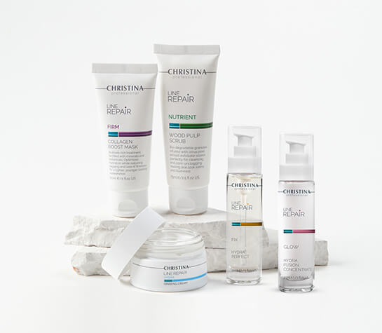Line Repair, Christina termékcsalád, kozmetikum, innovatív bőrápolás, bőrfeszesítés, megújulás