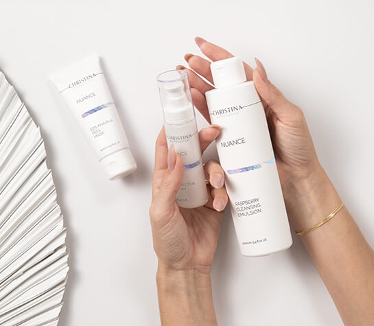 Christina Cosmeceuticals Nuance termékcsalád, kozmetikum, érzékeny bőrre, hidratál, ápol, regenerál